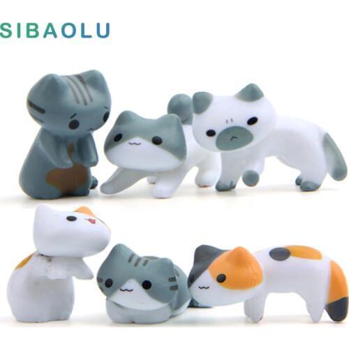 NEW Wealth Lucky Climb Cup Cat Fairy Garden Decoration Crafts Home Decor Fashion Cartoon Micro Landscape Miniature Figurines