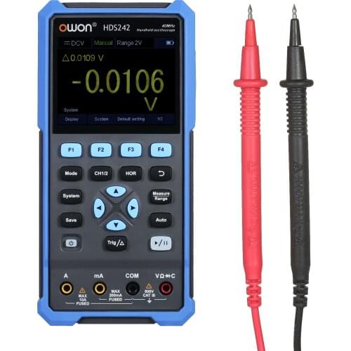 OWON Oscilloscope Multimeter 2CH 40MHz Bandwidth 20000 Counts 2-in-1 Digital Oscilloscope Scope Meter for Automobile Maintenance