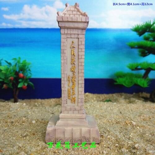 Monument to the Peoples Heroes Sandware Red Revolution Statue Resin Crafts Decoration Chairman Maos Inscription