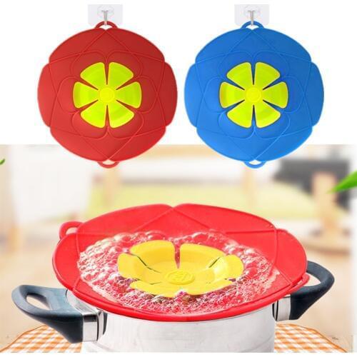 26CM Silicone Anti Overflow Cover Pot Lid High Temperature Kitchen Gadgets For Cooking Pot Cover Spill Proof Accessories Tools