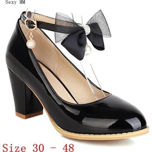 Pumps Women Oxfords Shoes Stiletto High Heels Woman High Heel Shoes Small Plus Size 30 31 32 33 - 40 41 42 43 44 45 46 47 48