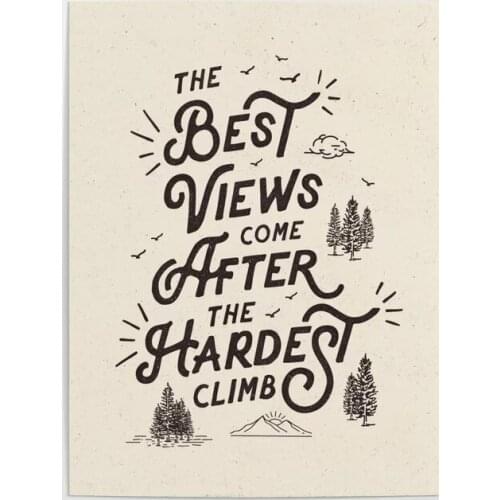 Home Decoration Hd Print Pictures the Best Views Come Wall Art Modular Letter Poster Canvas Painting For Living Room No Frame