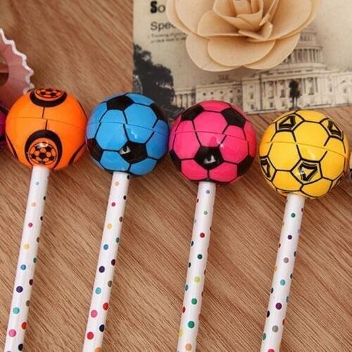 3.5cm Plastic Cute Mini Football Pencil Sharpener Standard Cutter Knife Korean Kids Children Stationery School Supplies