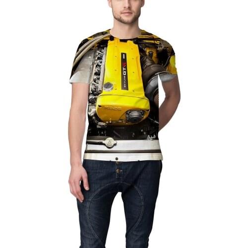 LIASOSO Graphic T-shirts Mens Summer Car Engine Casual Street Hip Hop Short Sleeve Harajuku Men Clothing Hunter X Hunter -6