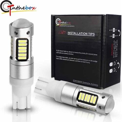 Gtinthebox T10 led Bulb w5w LED Car DRL 912 921 920 906 LED Replacement Bulbs For Car Backup Reverse Lights 12V 6000k White