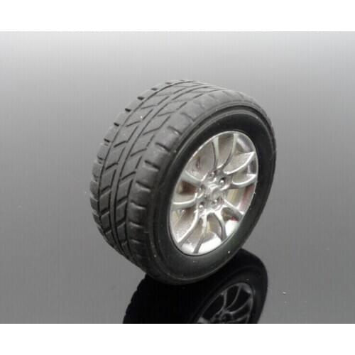 30MM toy car small rubber wheels DIY model remote control 4WD technology small production parts tire wheel