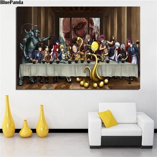 Anime The Last Supper Canvas Prints Picture Modular Paintings For Living Room Poster On The Wall Home Decor
