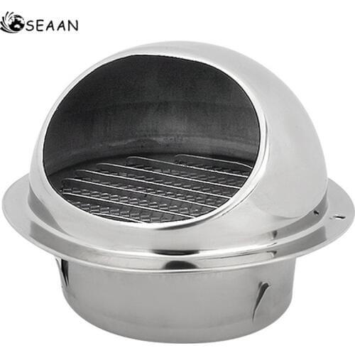Stainless Steel Wall Ceiling Air Vent Ducting Ventilation Exhaust Grille Cover Outlet Heating Cooling & Vents Cap Waterproof