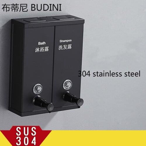 New soap dispenser wall mounted bathroom Hotel shampoo lotion liquid soap dispenser stainless steel hand soap dispense