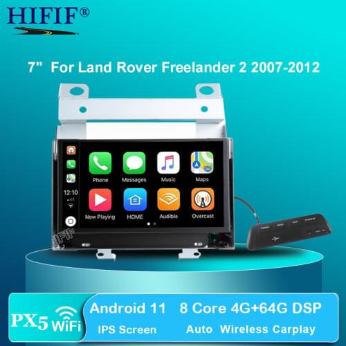 PX5 IPS Android 10 4G RAM 4G CAR GPS Carplay For Land Rover Freelander 2 2007-2012 RADIO STEREO NAVIGATION Audio NO DVD PLAYER
