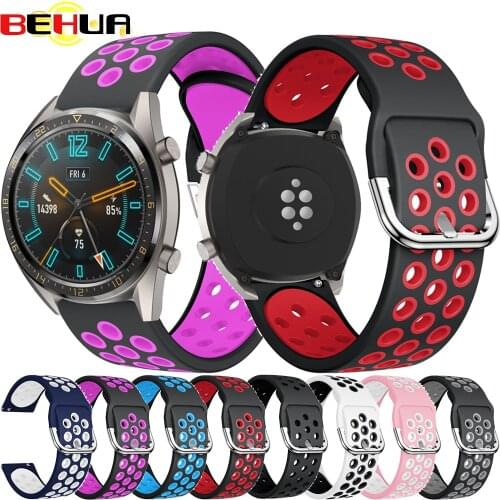 Hight Quality Silicone Wristband Strap For Huawei Watch GT 2 42mm fashion Sports Bracelet 20mm smart watch Sport Band new Straps