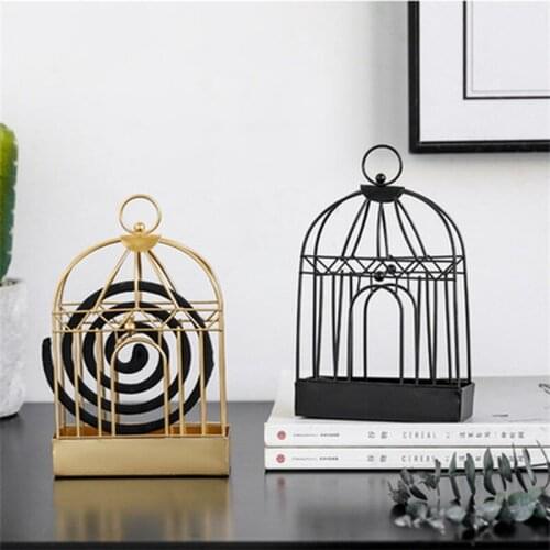 Nordic Retro Iron Insect Mosquito Coil Holder Innovative Home Incense Sandalwood Mosquito Repellent Coil Holder