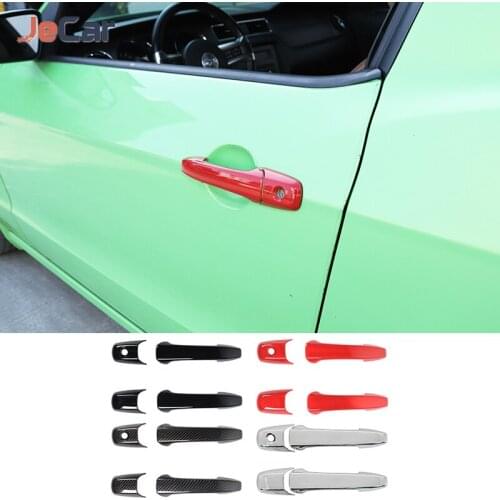 Door Handle Protective Shell Exterior Trim Covers Shell Sticker For Ford Mustang 2004-2014 Car Accessories