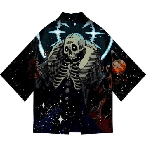 Loop Hero 3D Summer Holiday Women/Men Three Quarter Sleeve Sexy Style Blouse Streetwear Style Kimono