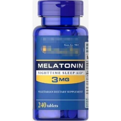 1bottle Strength Melatonin simulation Help improve sleep 3mg*120 3mg*240pcs