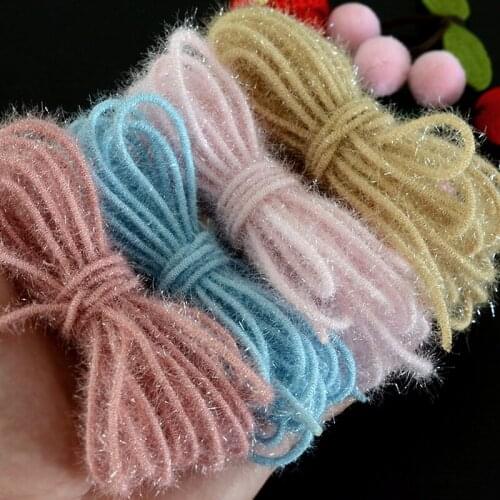 10meter High elasticity long hair bright silk hair rope rubber band handmade DIY hair tie head rope jewelry accessories