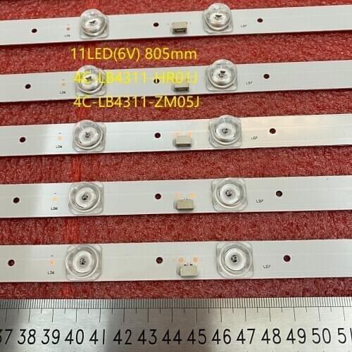 20pcs/lot LED backlight bar For TCL 43S6500FS 43S6500 43S423 43S421 Thomson 43UD6426 4C-LB4311-HR01J ZM05J GIC43LB32_3030F2.1D