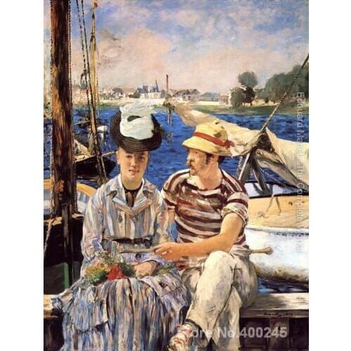 Art gallery Argenteuil by Edouard Manet oil on canvas Handmade High quality