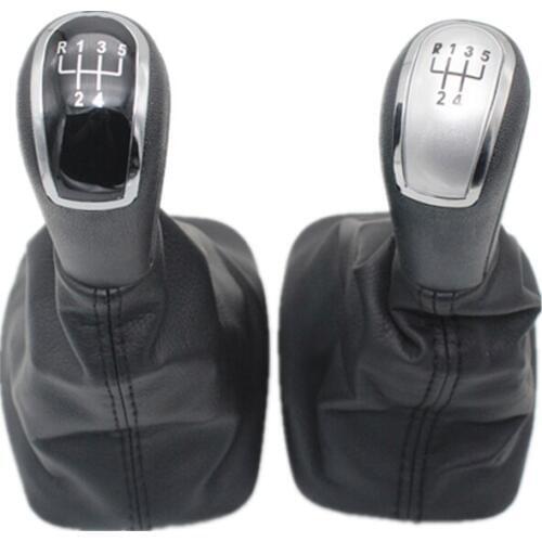 For Skoda Fabia MK1 1999 2000 2001 2002 2003 2004 2005 2006 2007 2008 Car-Styling 5 Speed Gear Stick Shift Knob Leather Boot