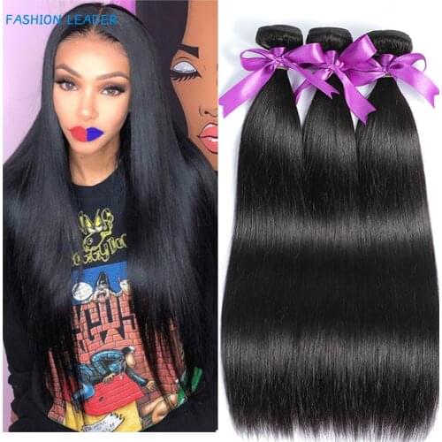 Bone Straight Hair Bundles Brazilian Hair Bundles Remy Human Hair Extensions 1/3/4 Bundle Deals Weave Double Weft Weave 100g