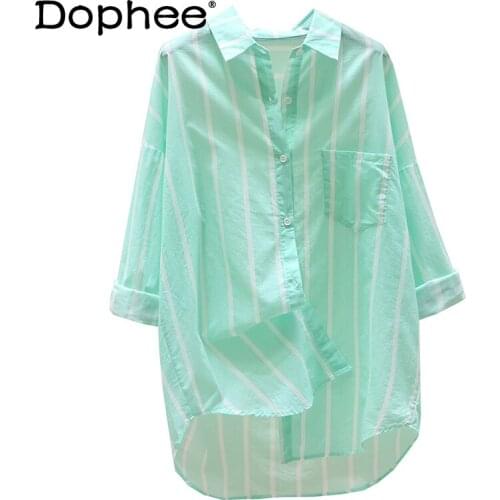 Блузки в полоску Dophee China At AliExpress