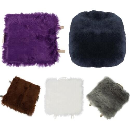 Faux Sheepskin Car Seat Home Cushion Fur Pad Cover Warm Mat