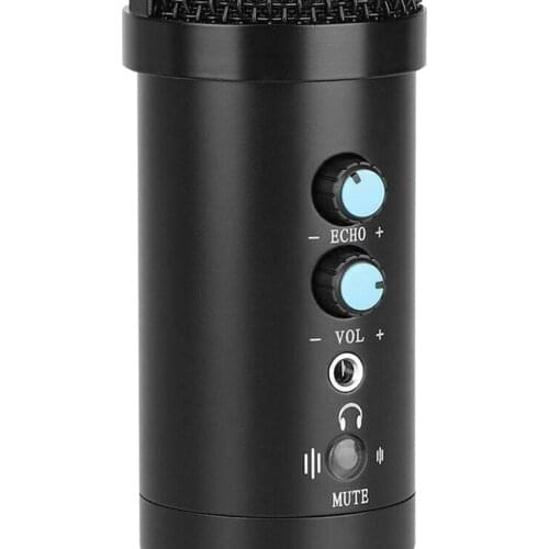 Condenser Microphone Streaming Sound Recording Cardioid Mic Sponge Cover