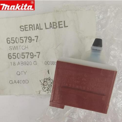 MAKITA 650579-7 Switch For GA400D GD0801C DGA506 DGA456 DGA406 DGA402 DGA404 DGA454 DGA504 DGD800 DGA452RFE BPJ180 BPJ140 BJN161