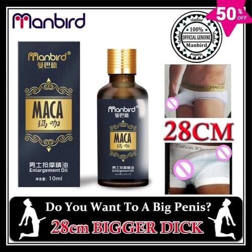 Penis Enlargement Sex Products Natural Plant Extracts Growth Oil Thickening MACA Fast Effective Longer Erection Cream for Men