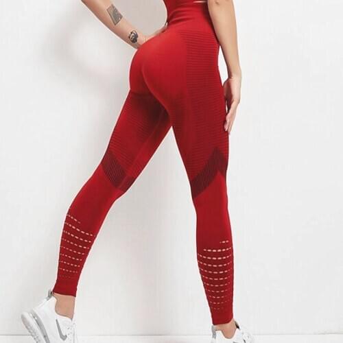 Leggings For Fitness Seamless Leggings High Waist Yoga Pants Fitness Women Workout BreathableTights Training Pants 2019