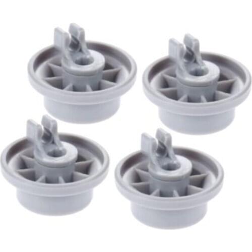 4Pcs Dishwasher Lower Rack Basket Dishrack Wheel Roller Axle Stud Kit Assembly 165314 Fit for Replacement