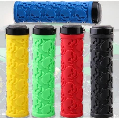New Soft Rubber Anti-oxidant Mountain Bike Handlebar Cover with Handlebar Plug Bicycle Accessories Bike Handle Bar Grips