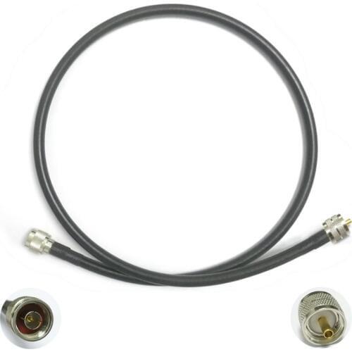 New N Male switch UHF male PL259 RG8 Jumper Cable adapter 100cm 1m high quality low loss