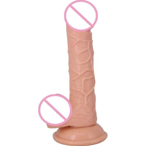 Flesh Dildo Realistic with Suction cup ,Sucker Big Artificial Penis for Women Sex Toys,Adult Sex Product
