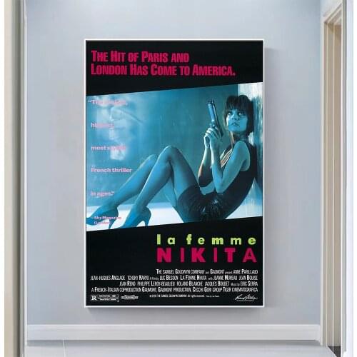 V0839 La Femme Nikita Vintage Classic Movie Wall Silk Cloth HD Poster Art Home Decoration Gift