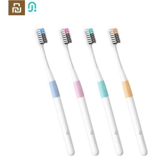 2020 Youpin Doctor B Bass Method Deep Clean Tooth brush 4 Colors/set Soft Sandwish-bedded Toothbrush For Travel Home Family