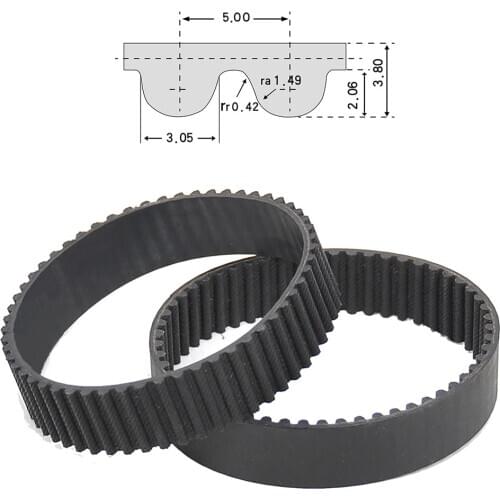 1Pcs HTD 5M-485 Closed Loop Timing Belt Rubber Synchronous Belts Width 10/15/20/25/30mm