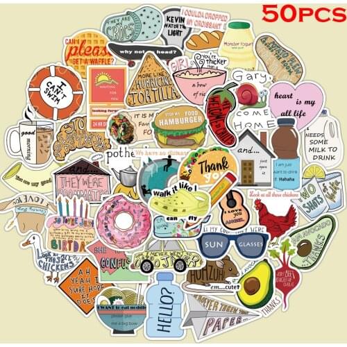 50pcs Fresh Vine stickers Toy Graffiti Stickers Waterproof Sunscreen PVC Stickers for DIY Laptop Luggage Bicycle Motorcycle