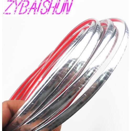 10mm x 15m car chrome hair styling tools decoration band decoration for Porsche 911 918/Cayenne/Macan/Macan S/Panamera/Cayman