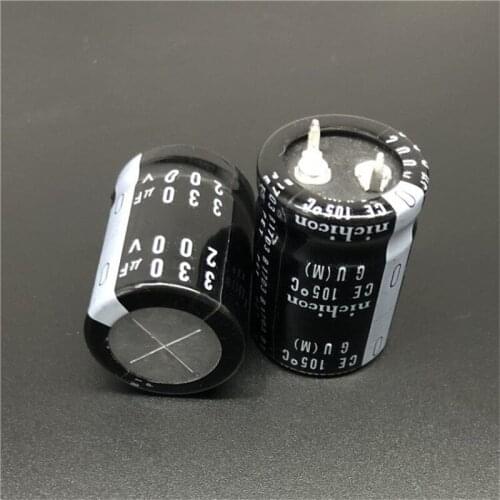 2PCS/10PCS 330uf 200v Nichicon GU 22x30mm 200V330uF Snap-in PSU Capacitor