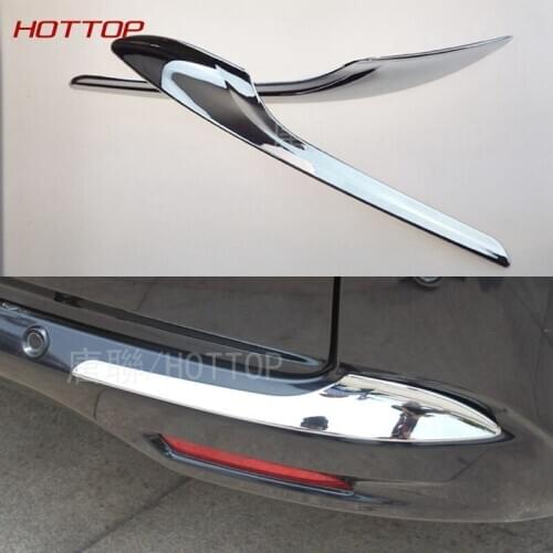 2pcs/set ABS chromium rear tail bumper corner decorative frame moulding trim For Honda Odyssey 2015 2016 car auto cover styling