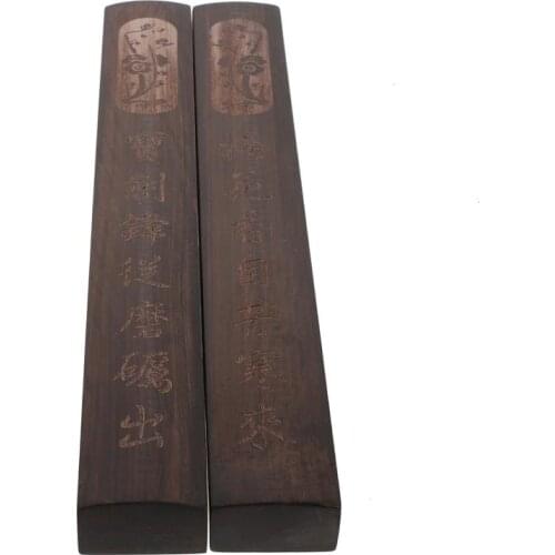 2Pcs Practical Calligraphy Wood Paperweights Stationeries Painting Paperweights