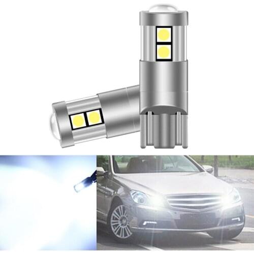 2x LED Lamp T10 W5W No Error Clearance Side Light For Mercedes Benz W202 W220 W204 W203 W210 W124 W222 X204