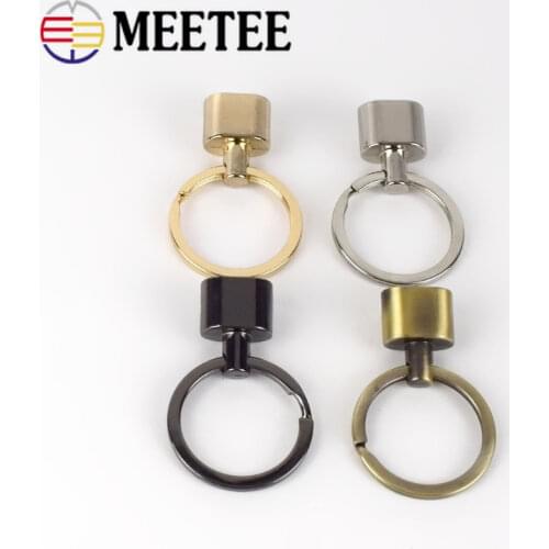 4/10/20pcs 14mm O Ring Keychain Metal Hanger Buckles for Webbing Cord End Clasps Key Split Rings DIY Hardware Accessories