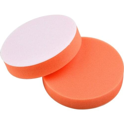 4x 125mm 5" Car Polishing Buffing Pad Flat Sponge Polisher Buffer Pads Clean Foam Pad Buffer Kit For Car Polisher Drill Adapter