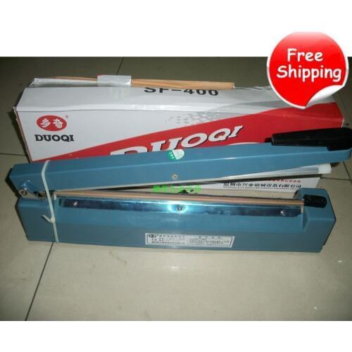 FREE SHIPPING 220V 200/300/400mm Manual Impulse Sealer Heat Seal Machine Poly PVC Plastic Shrink Vacuum Bag Film lips Sealing