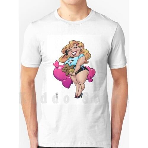 Large & Lovely T Shirt Print For Men Cotton New Cool Tee Big Bbw Thick Thicc Butt Boobs Womens Girls Cute Cartoon Sexy Fat