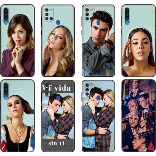 Black tpu Case For Samsung Galaxy A50 50S A30S A21S A31 A41 A51 A71 M21 M30S S10 LITE Cover Spanish TV Series Elite Protective