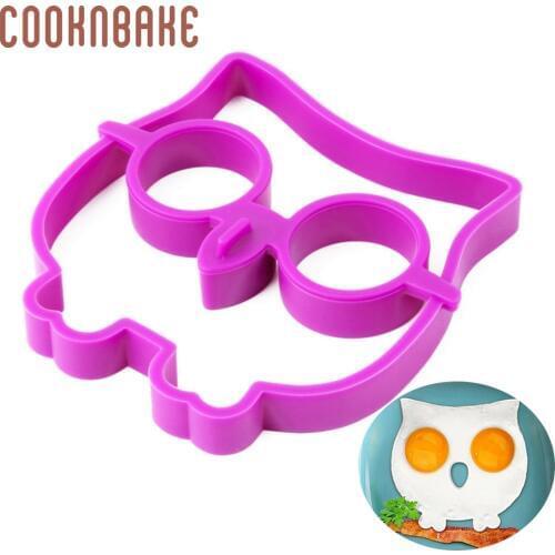 COOKNBAKE owl Silicone Egg mold animal shape Pancake Maker Nonstick Cooking Tool Cheese Egg ring breakfast pastry mold DIY cook
