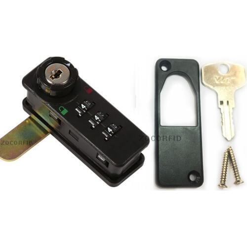 Combination Cam Cabinet Lock Black 3 digits Password Security Coded Locks For Box Cabinet Cerradura